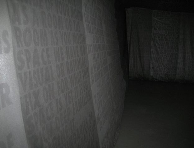 Mouth (2012) a room sewn from printed interfacing fabric